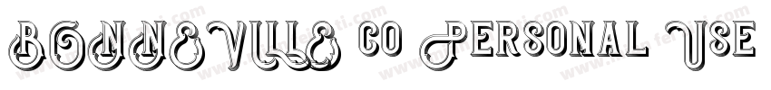 BONNEVILLE co Personal Use字体转换